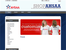 Tablet Screenshot of ahsaa.teamip.com