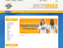 Tablet Screenshot of ihsaa.teamip.com